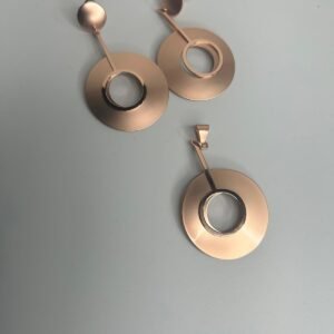 Rose gold Eat & pendant