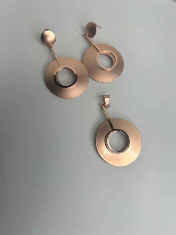 Rose gold Eat & pendant