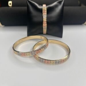 3 tone Bangles stripe