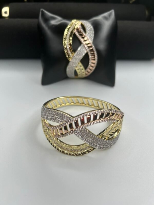 3 tone bold Bangles